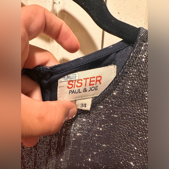 Paul& Joe Sister Majestee Dress Metallic Holiday Cocktail New Year Party, XS/S - Picture 11 of 13